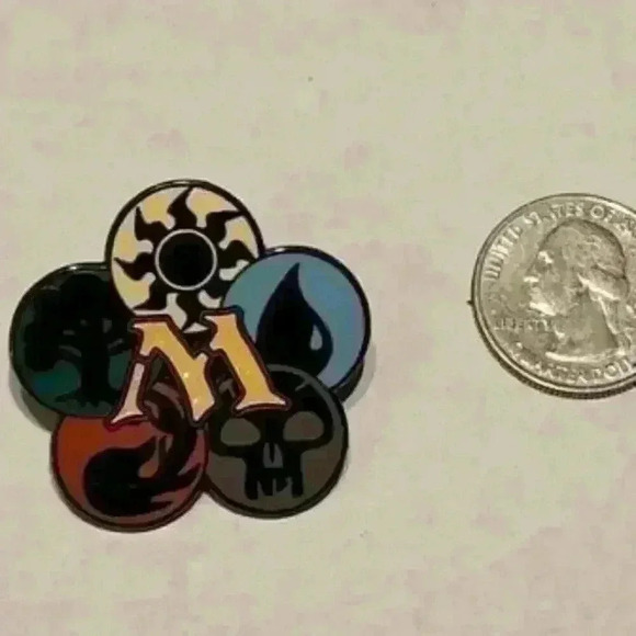 Mystical Emblems: Magic: The Gathering Mana Symbols Enamel Pin - Picture 3 of 3
